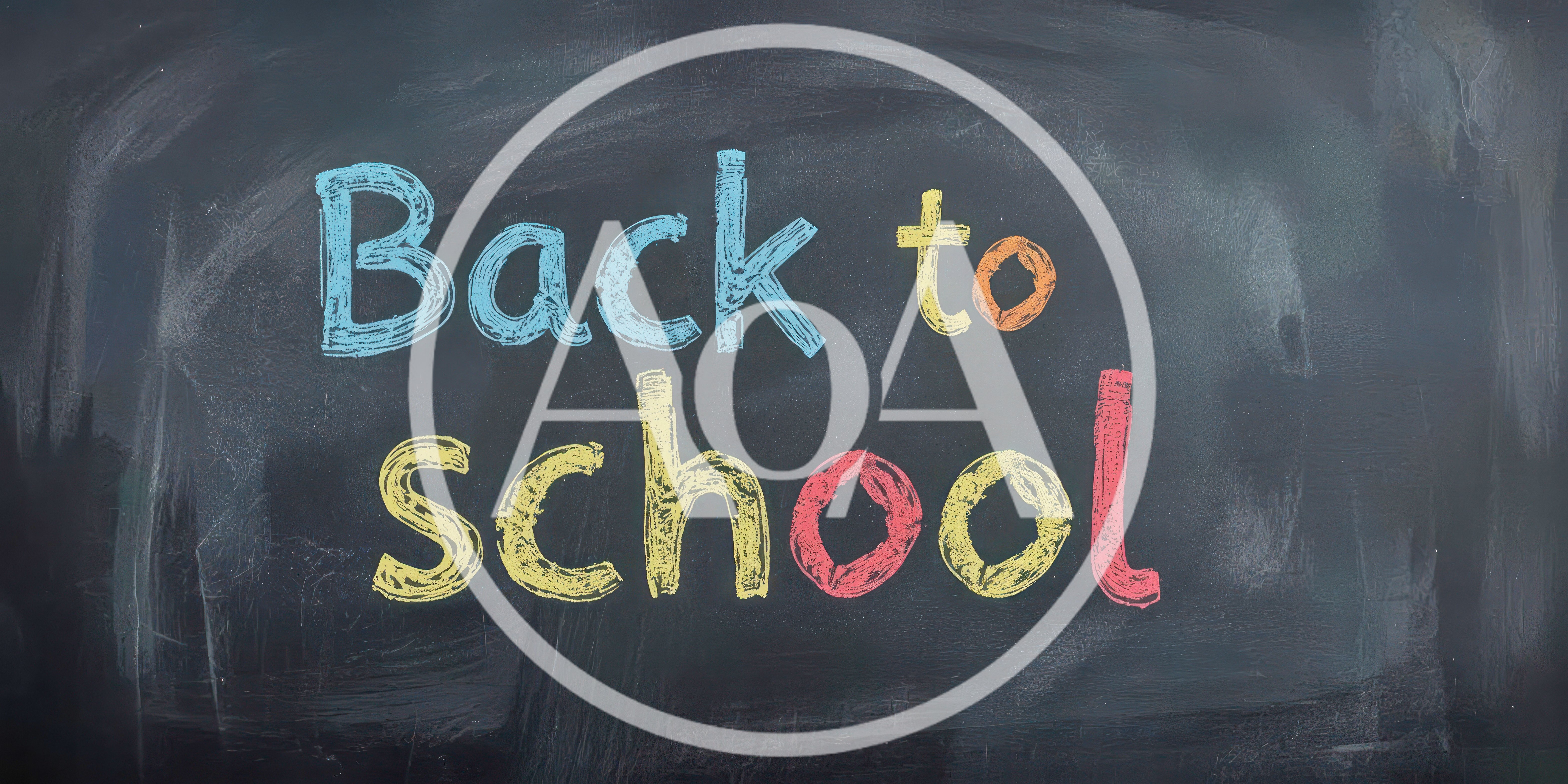 Back To School Chalk Text On Blackboard