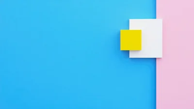Minimalist Abstract Composition With Geometric Shapes