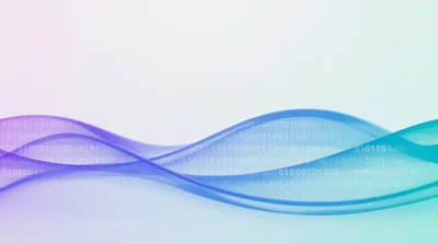 Abstract Digital Wave With Binary Code Background