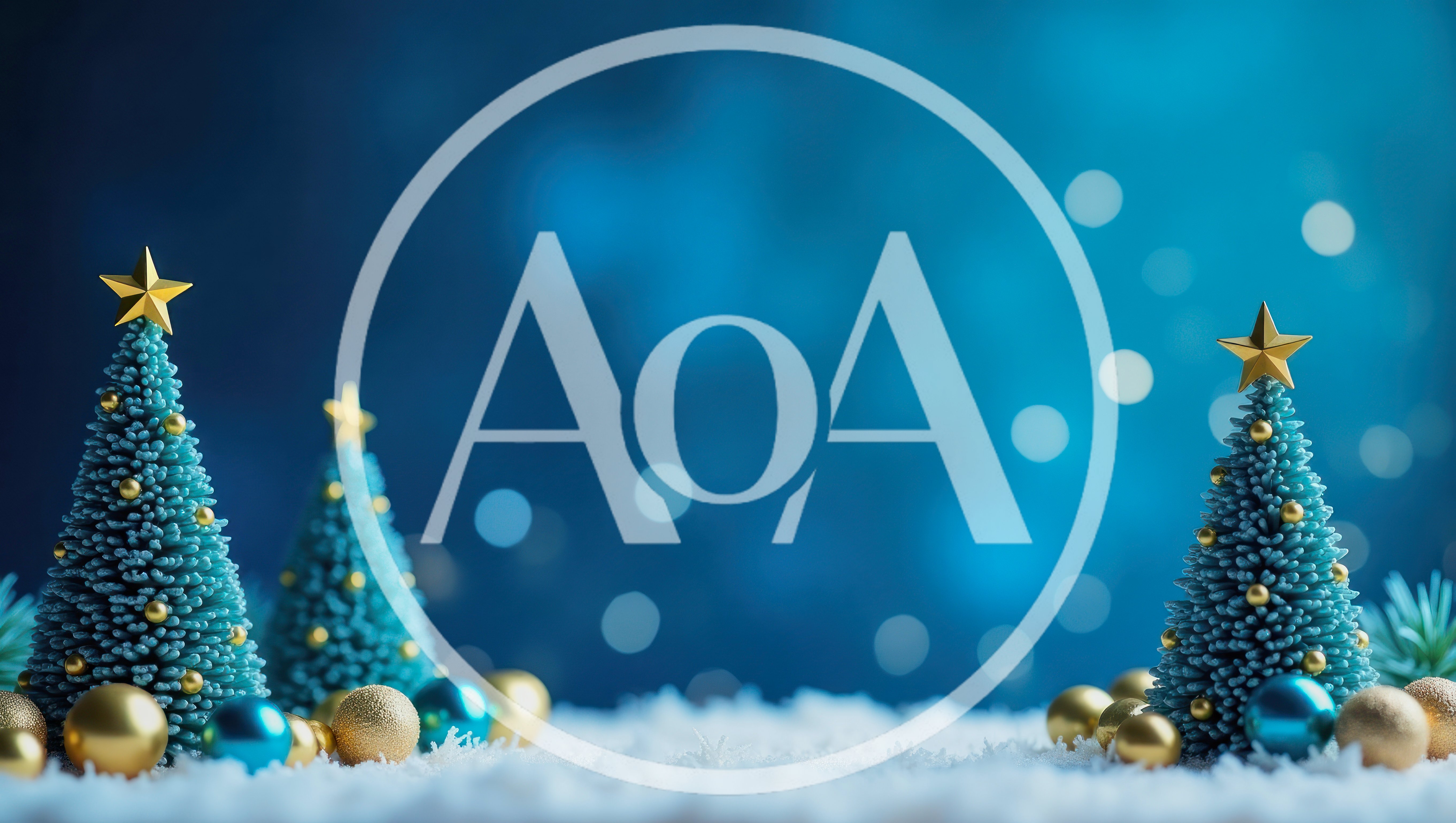 Miniature Christmas Trees With Ornaments On Snowy Surface