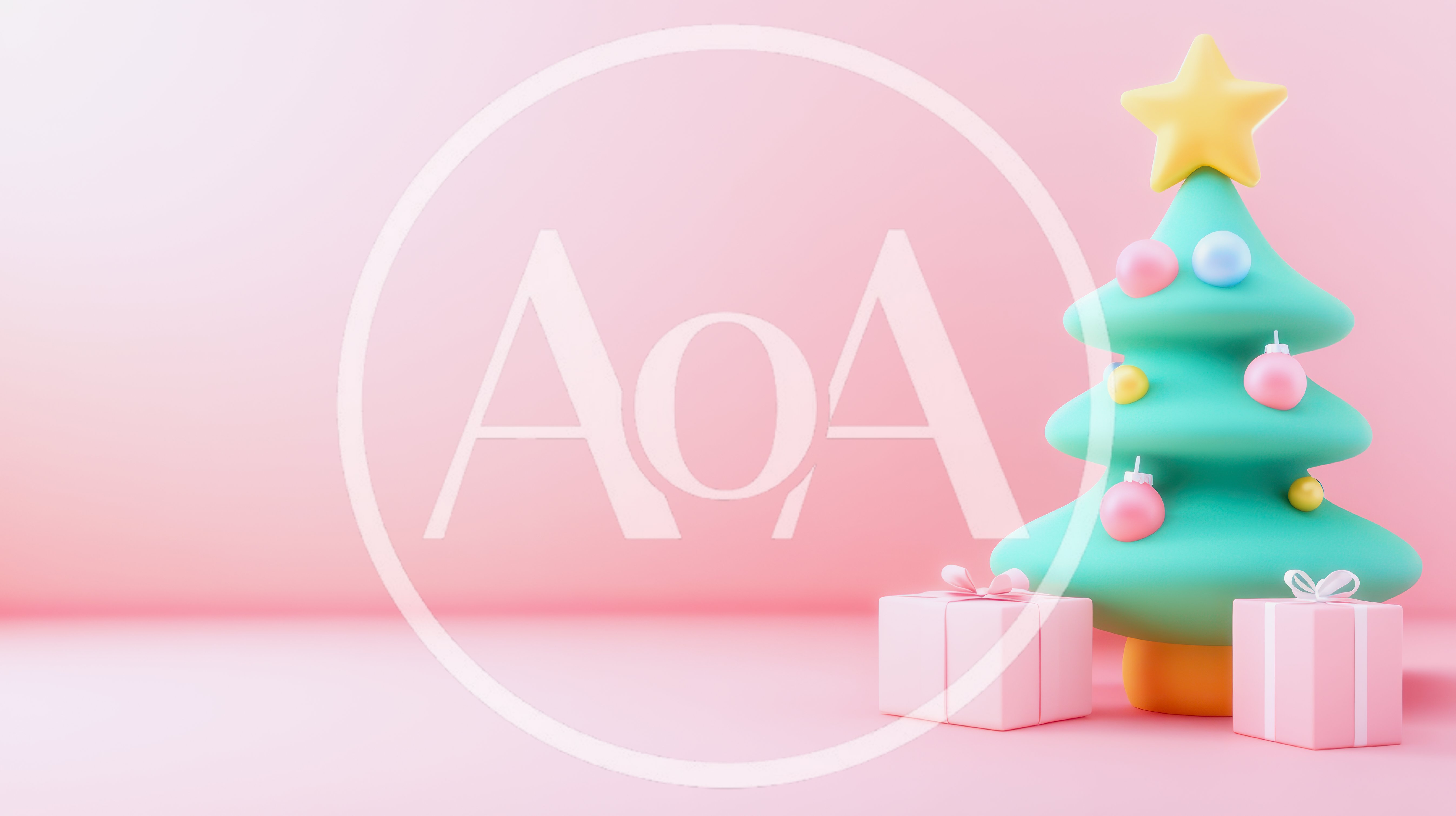 3D Rendered Christmas Tree With Gift Boxes