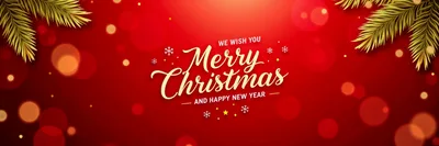 Merry Christmas And Happy New Year Greeting Card