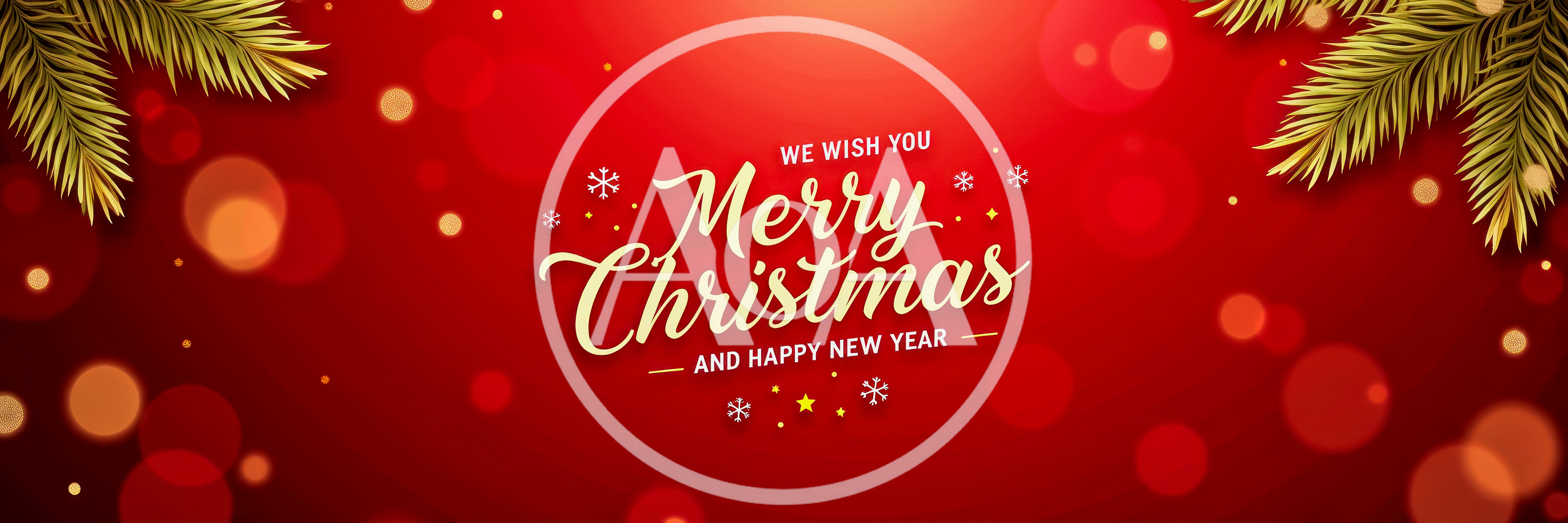 Merry Christmas And Happy New Year Greeting Card