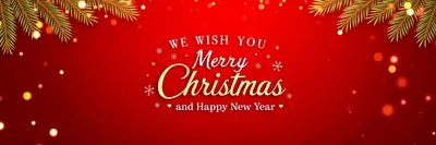 Christmas And New Year Greeting Card Background