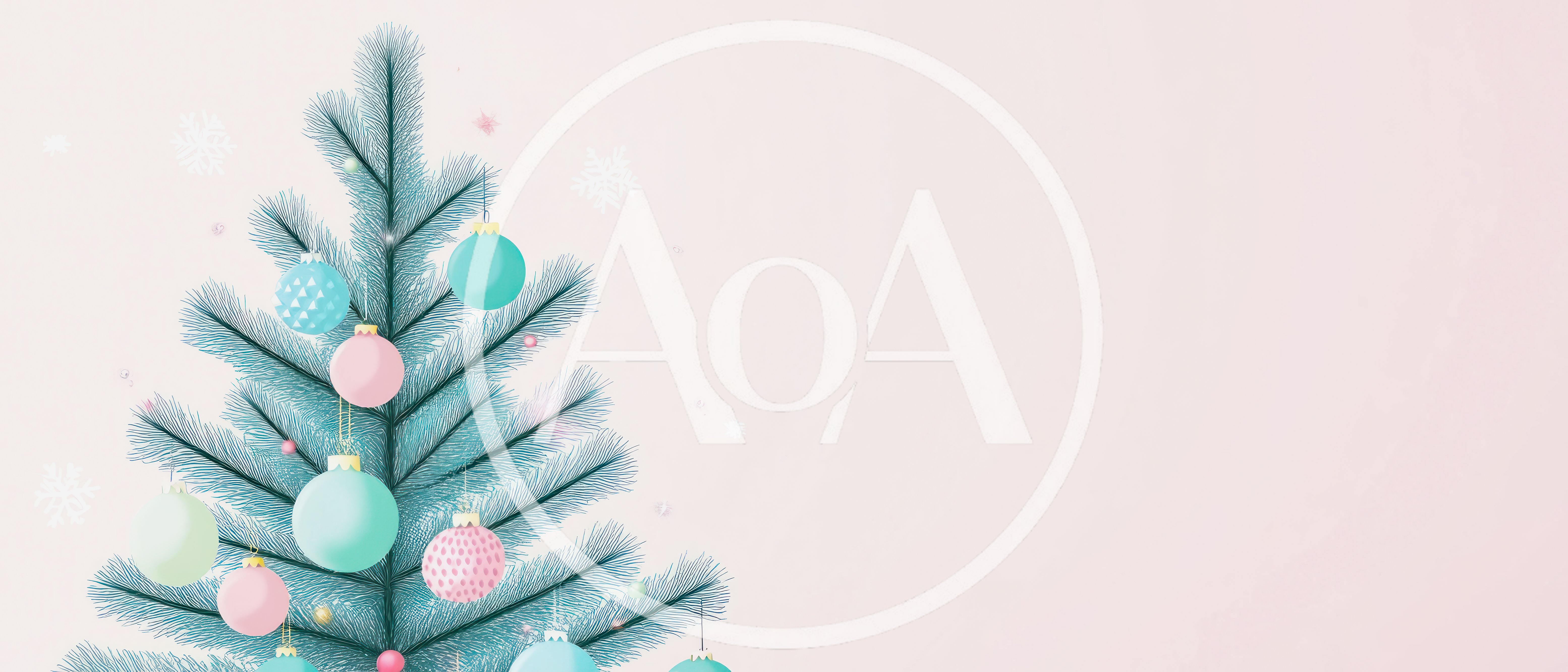 Minimalist Christmas Tree With Pastel Ornaments