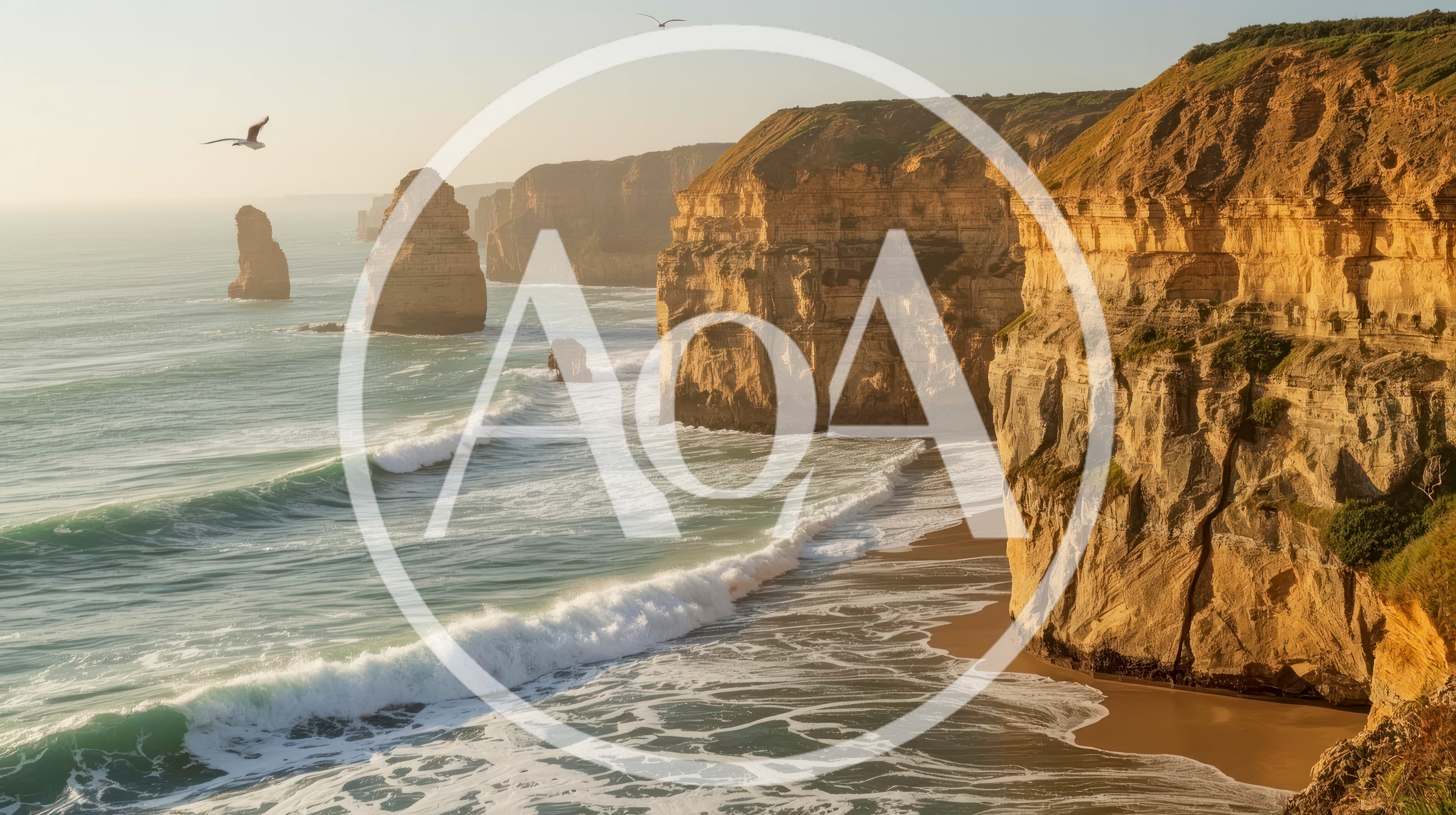 Twelve Apostles Limestone Stacks At Sunset