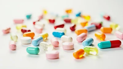 Assorted Colorful Pharmaceutical Pills and Capsules