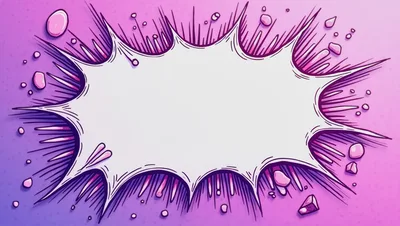 Comic Book Style Explosion Speech Bubble Background