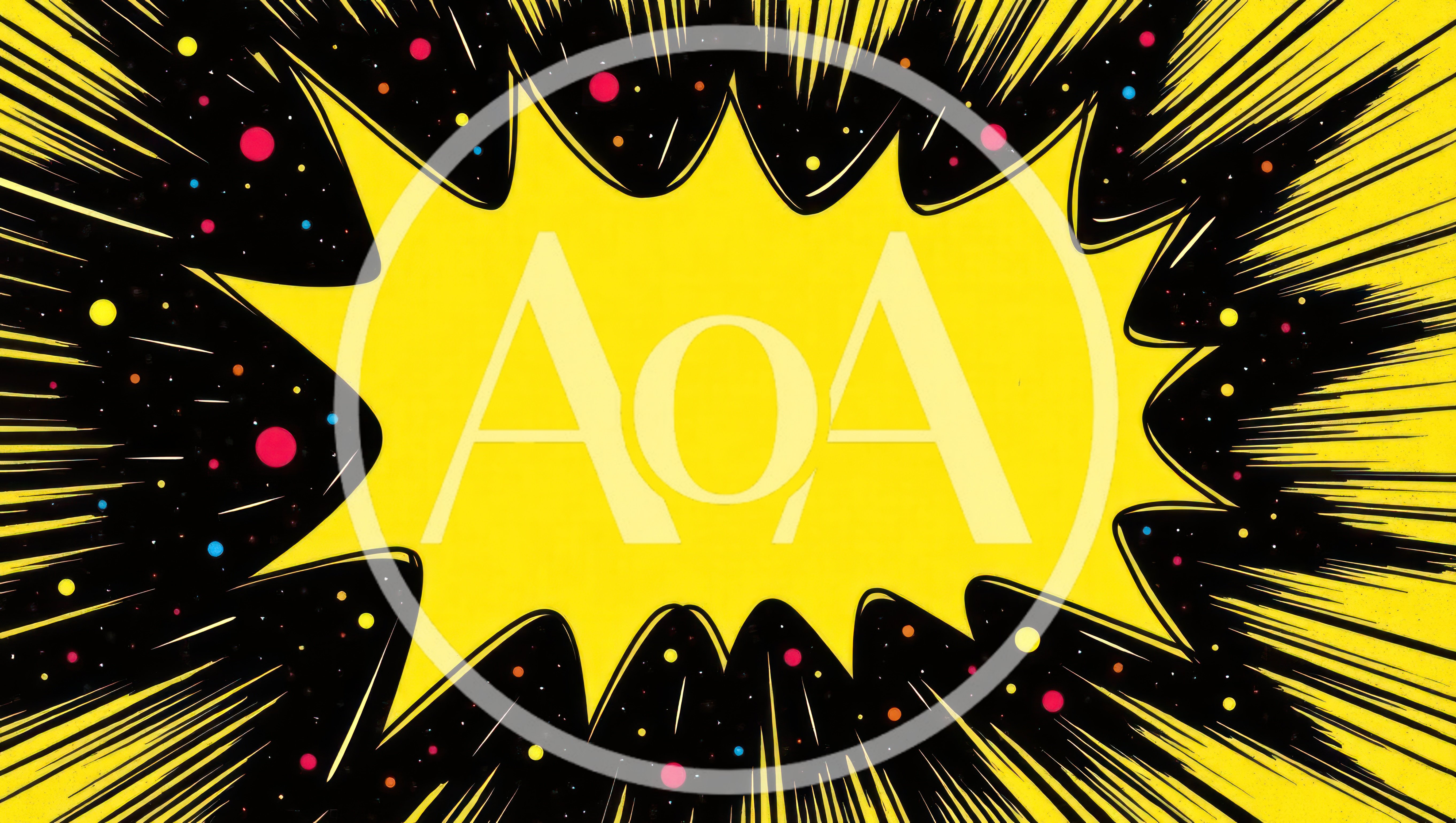 Comic Book Style Yellow Explosion Speech Bubble Background