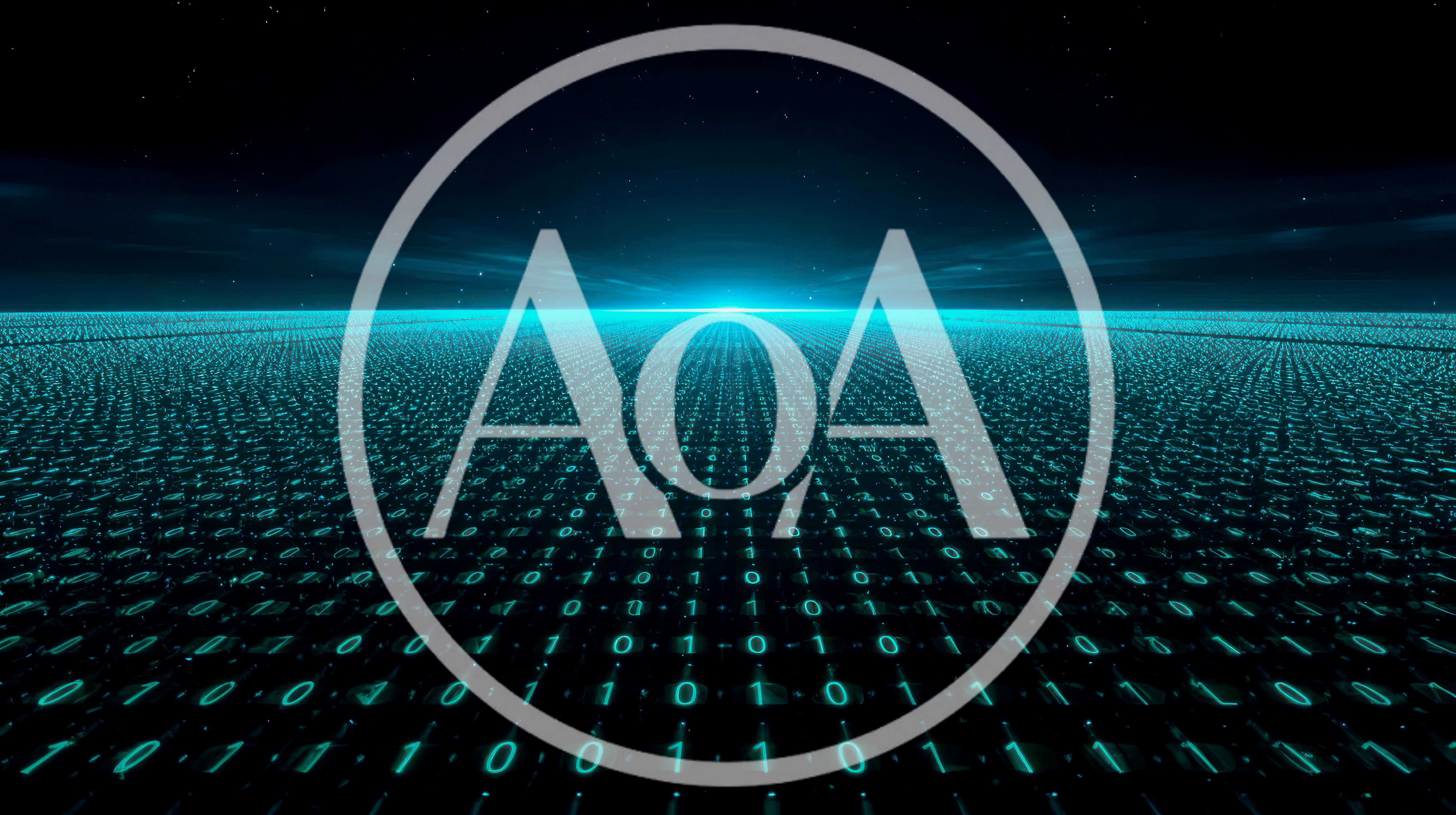 Digital Binary Code Data Stream Background