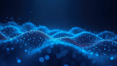 Abstract Digital Data Wave Background