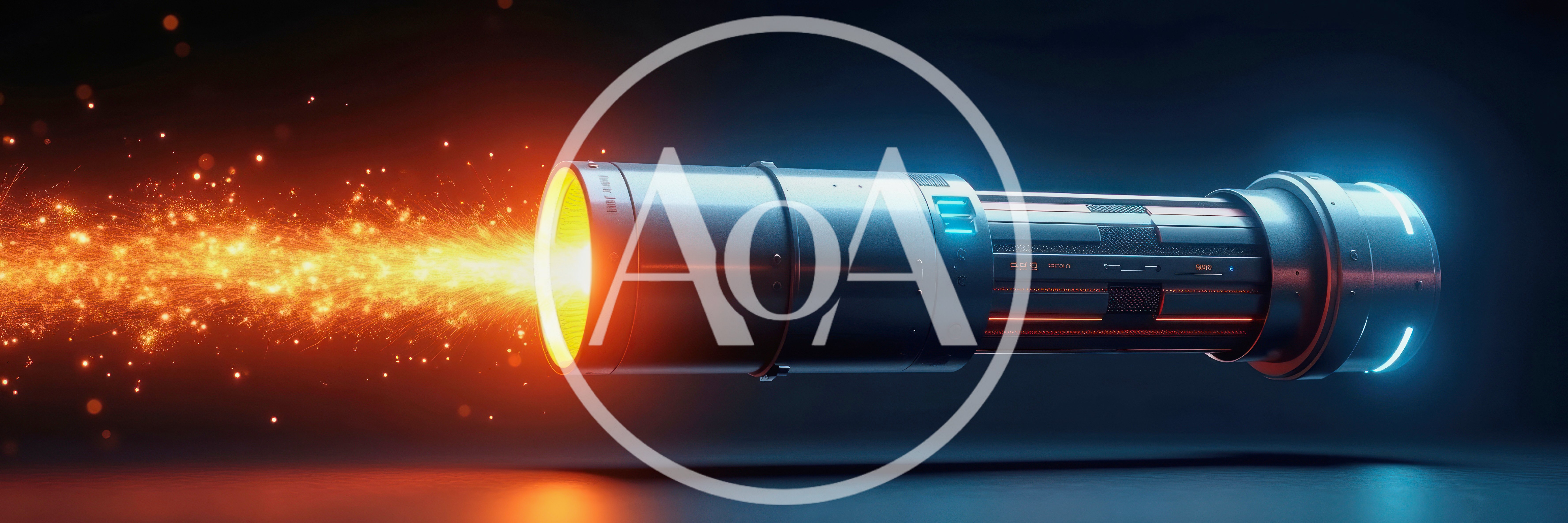 Futuristic Sci-Fi Energy Weapon Firing Sparks