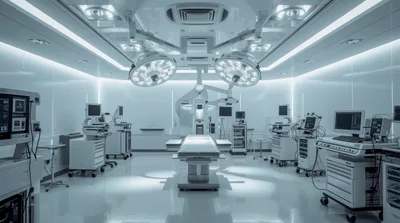 Modern High Tech Hospital Operating Room Interior