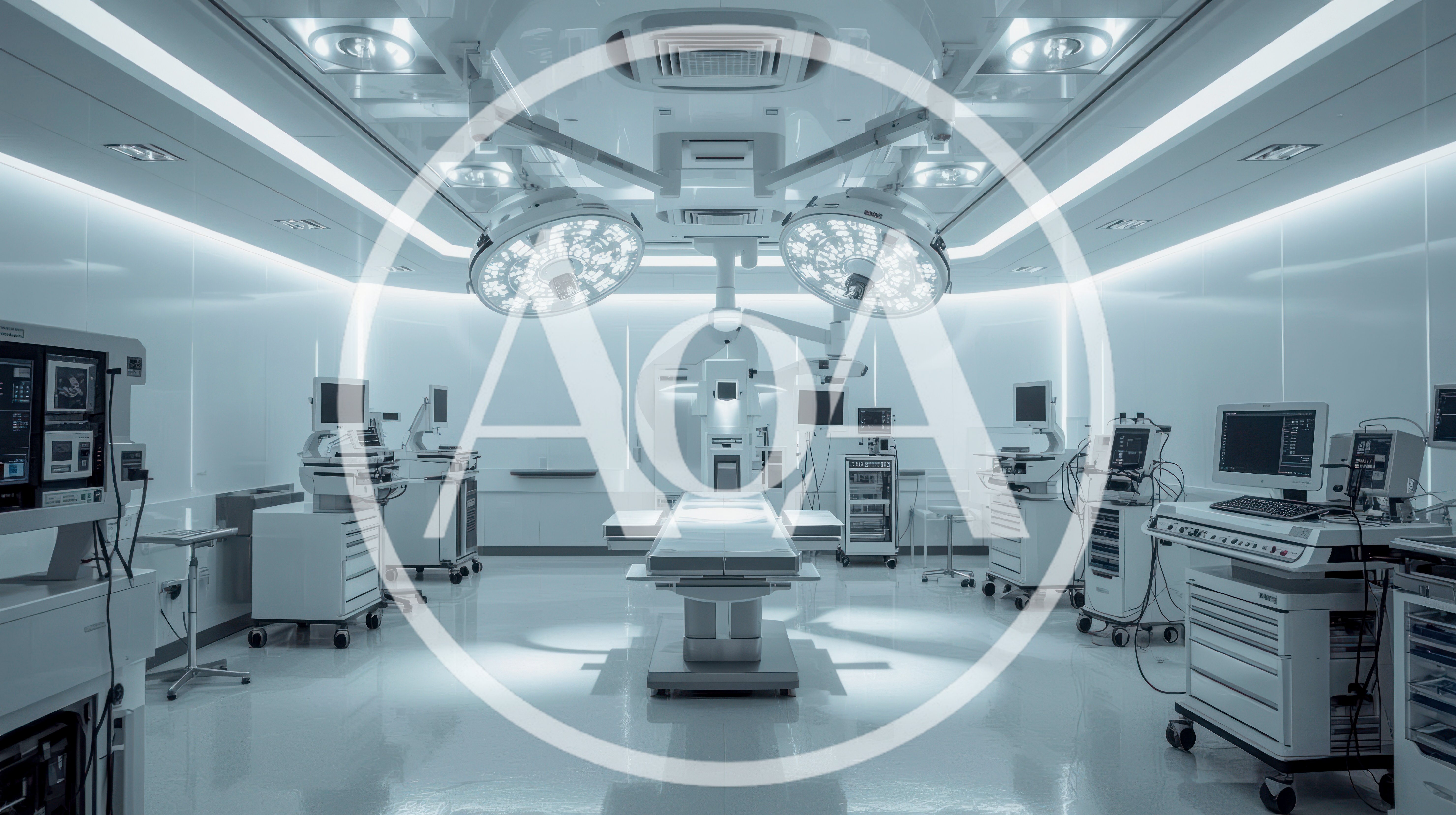 Modern High Tech Hospital Operating Room Interior