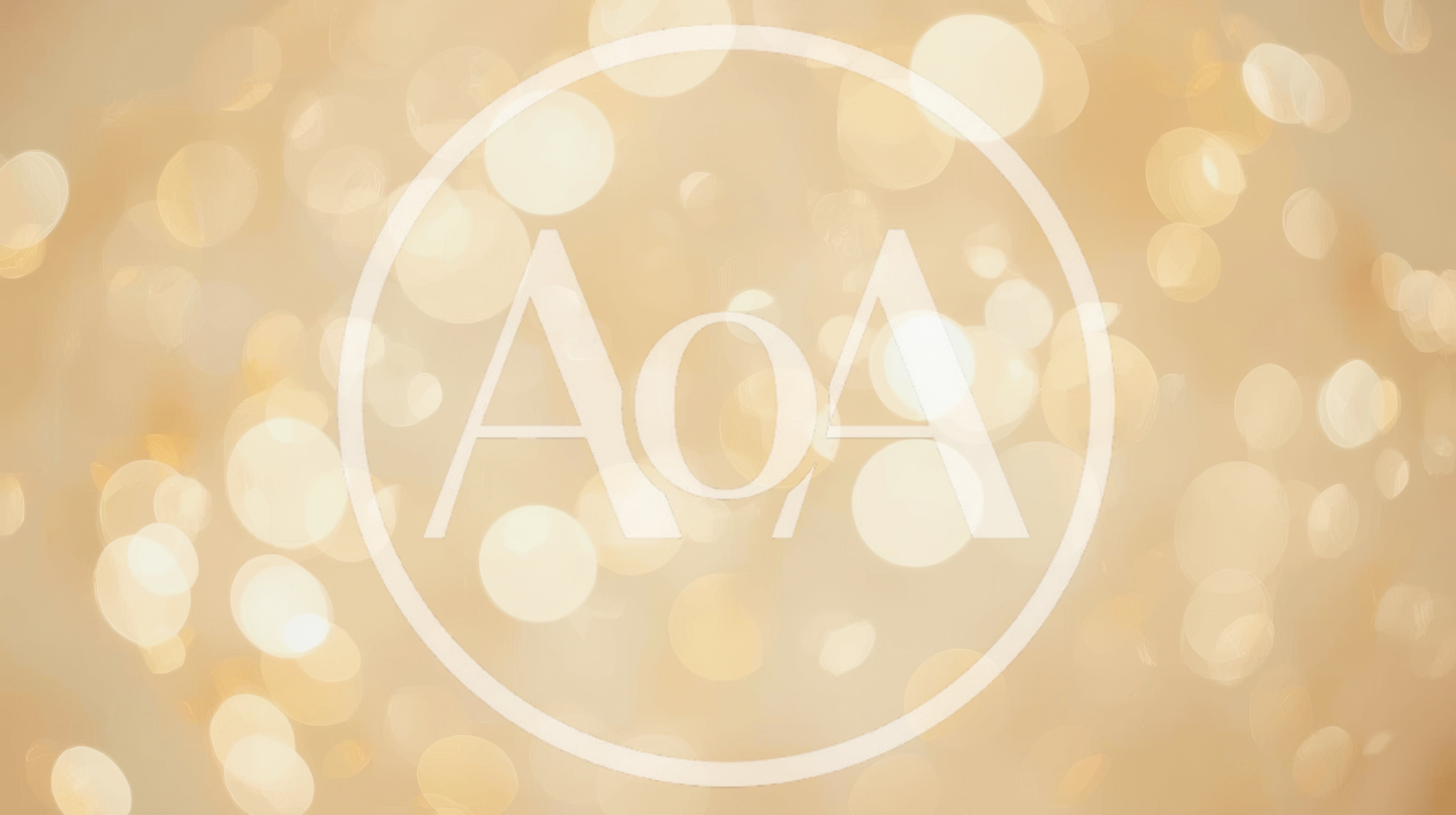 Abstract Golden Bokeh Light Background