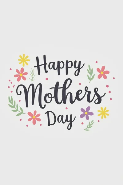 Happy Mothers Day Greeting Card Design