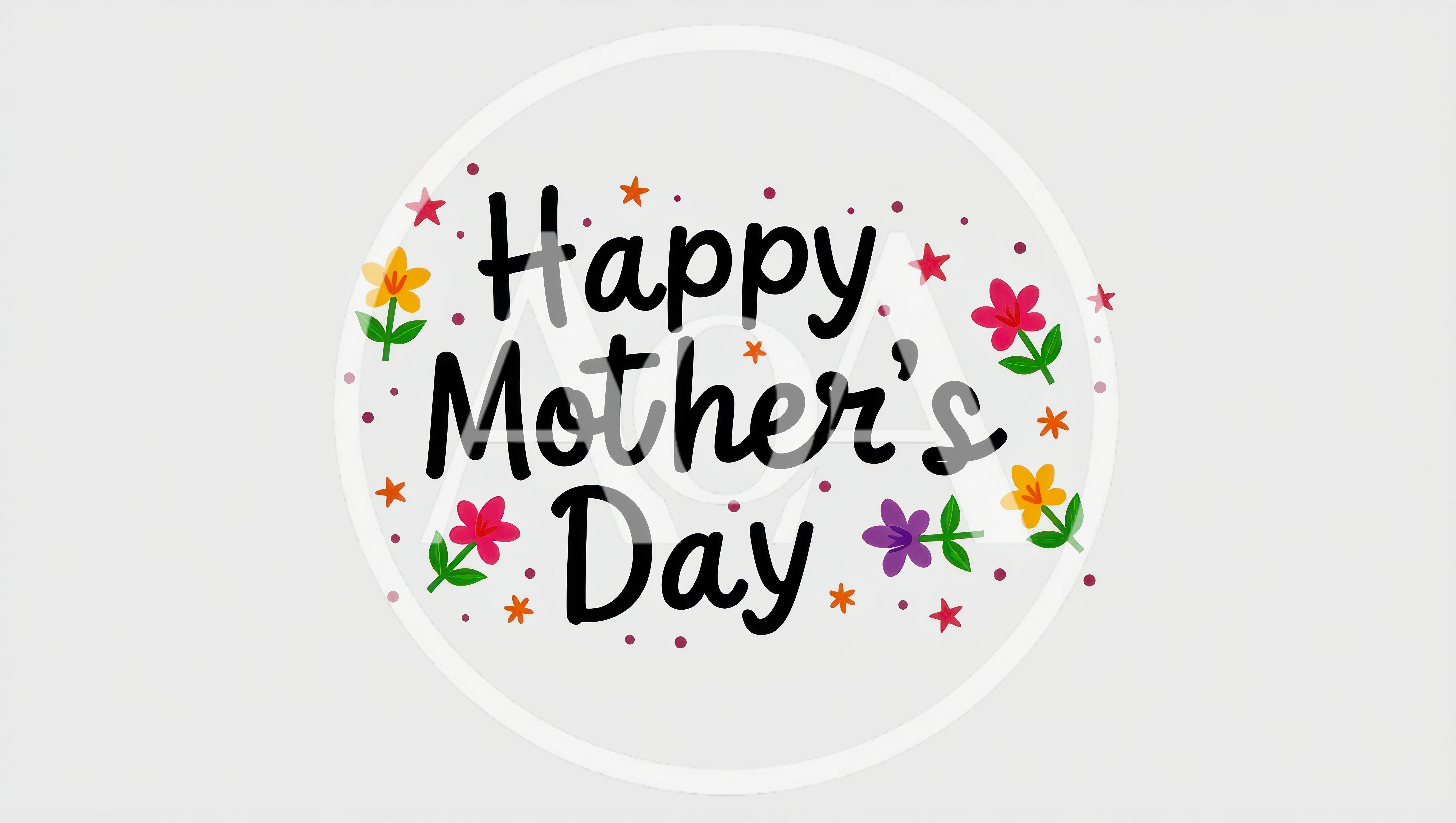 Happy Mother's Day Greeting Card Design