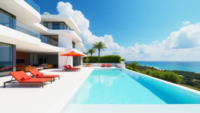 Modern Luxury Villa With Infinity Pool And Ocean View