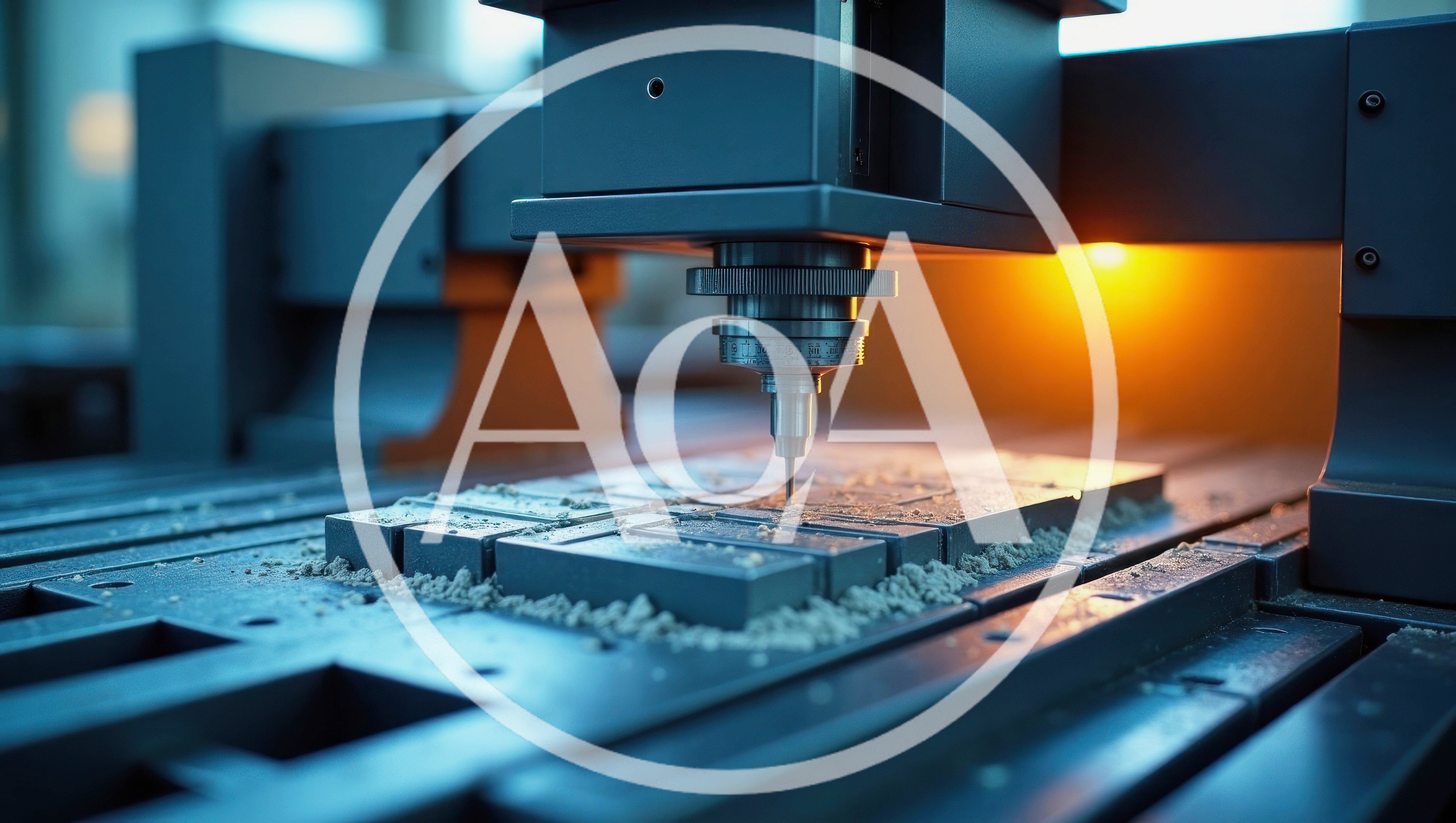 CNC Milling Machine Cutting Metal Parts