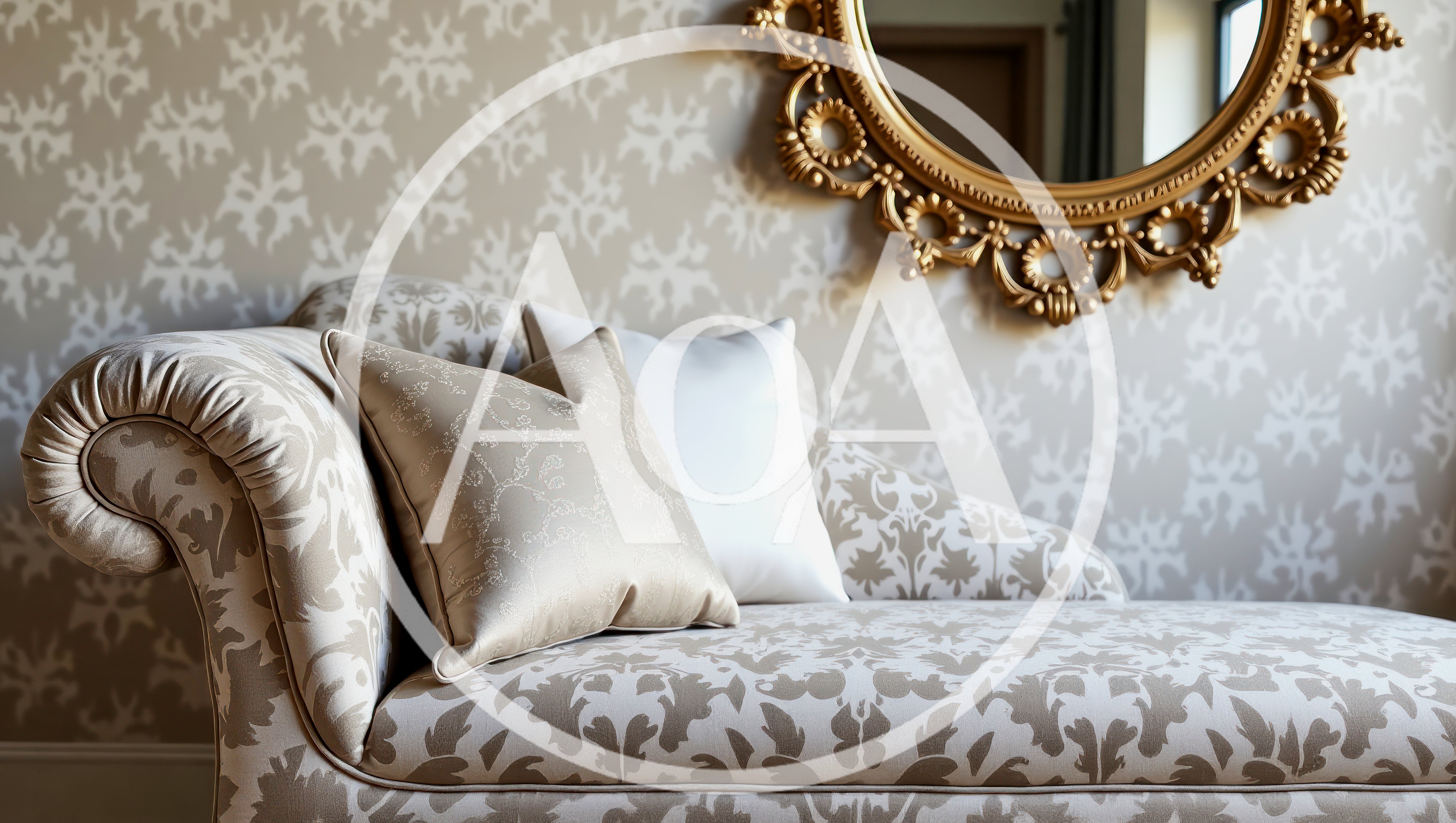 Elegant Chaise Lounge With Decorative Pillows