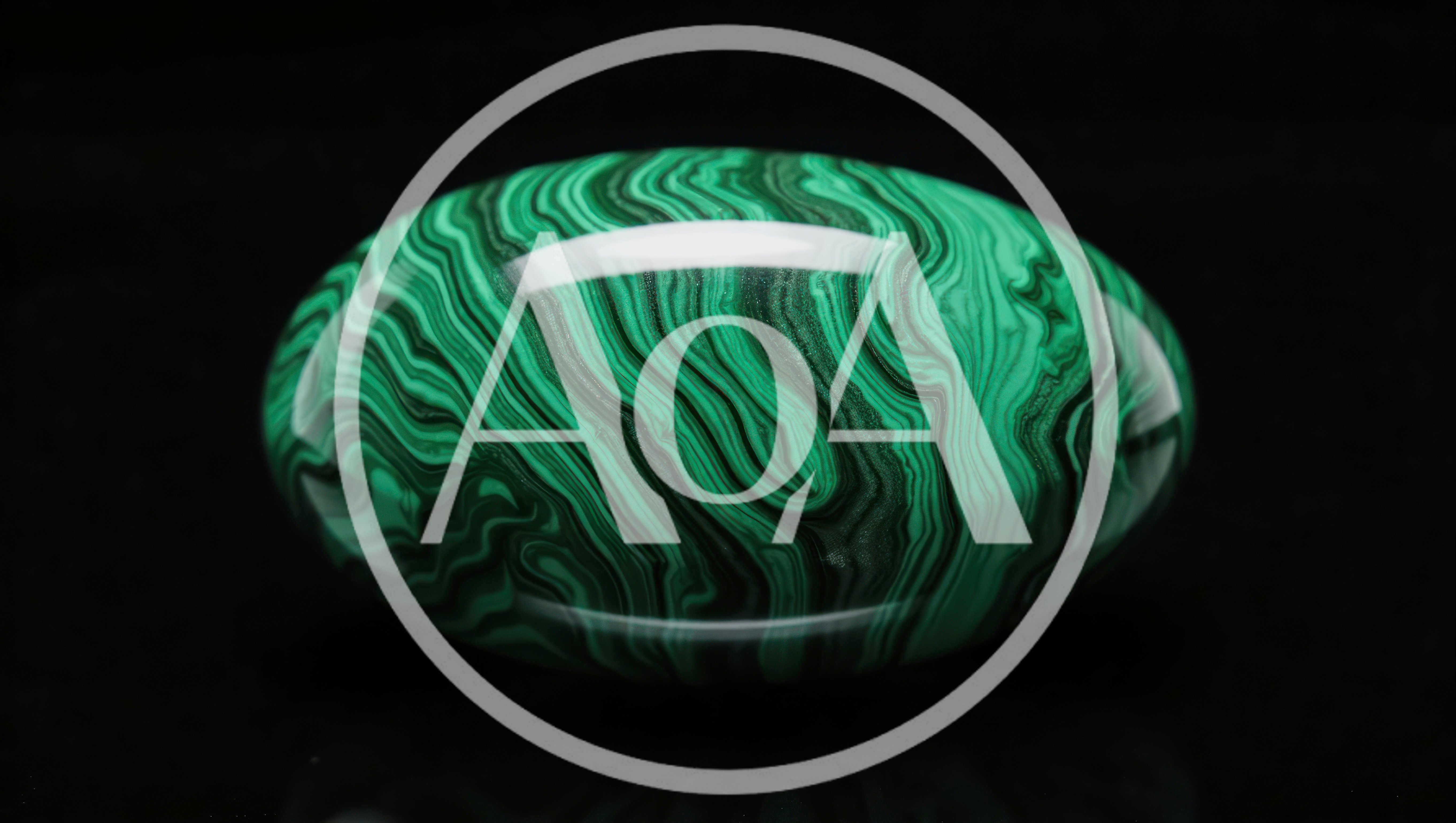 Polished Malachite Gemstone With Distinctive Green Banding