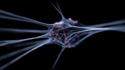 Abstract Neural Network Connection Visualization