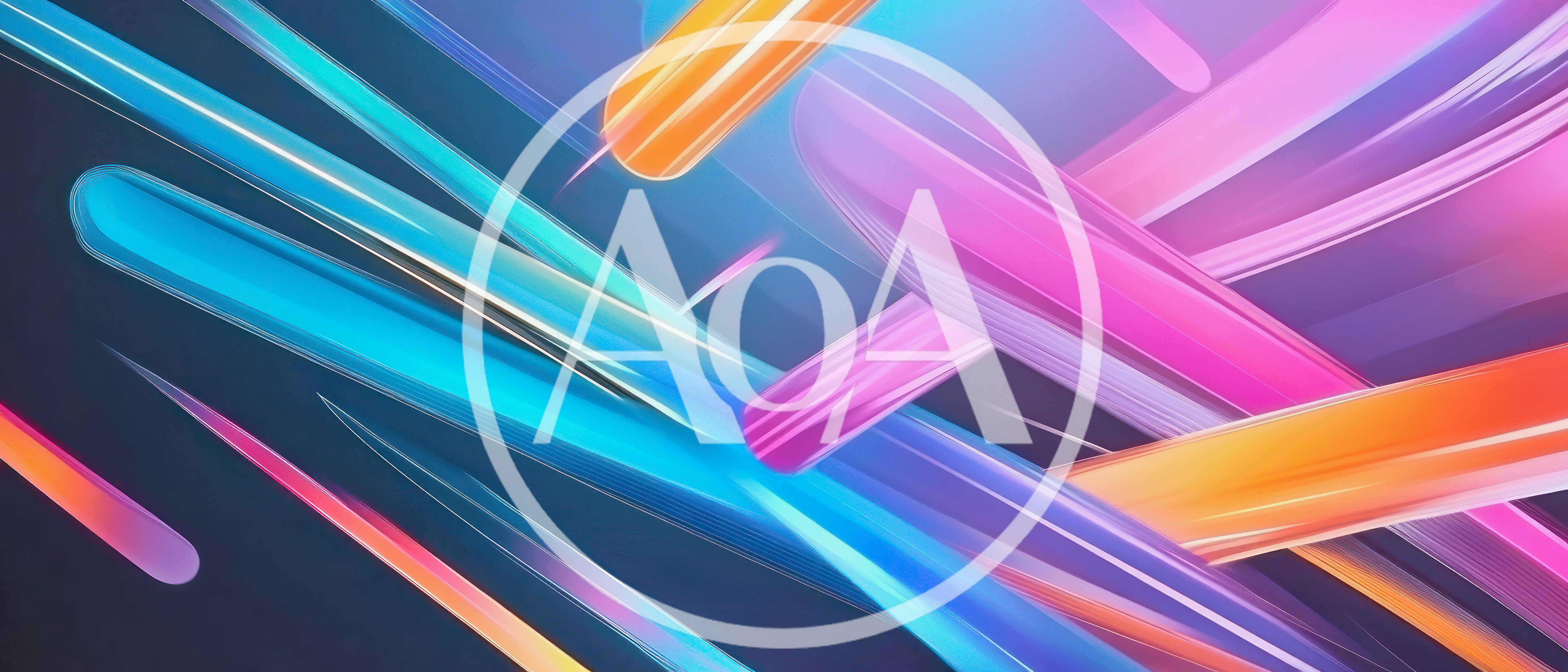 Abstract Background With Dynamic Glowing Colorful Light Streaks