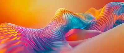 Abstract 3D Wavy Gradient Texture Background