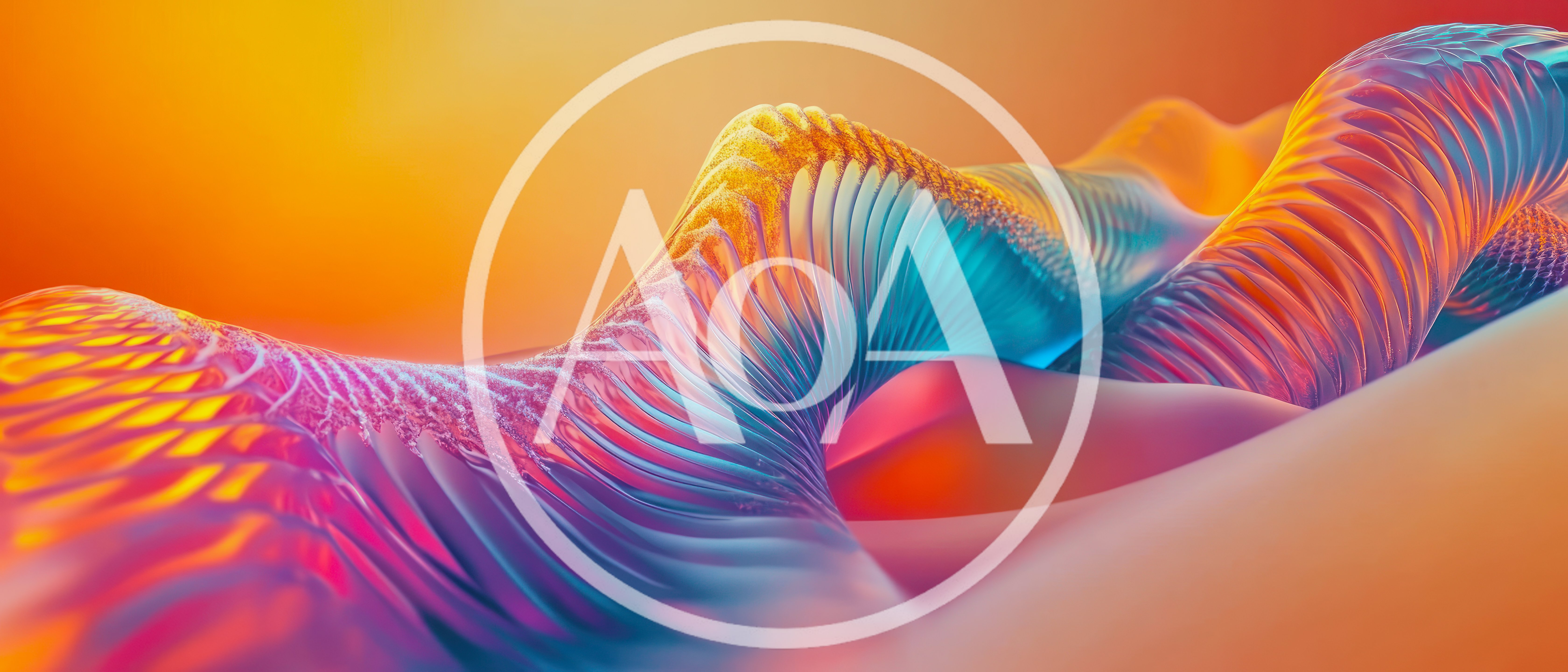 Abstract 3D Wavy Gradient Texture Background