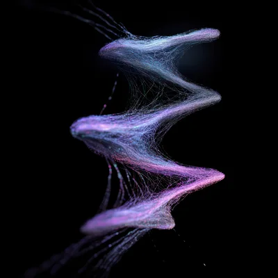 Abstract Digital Neural Network Structure In Motion