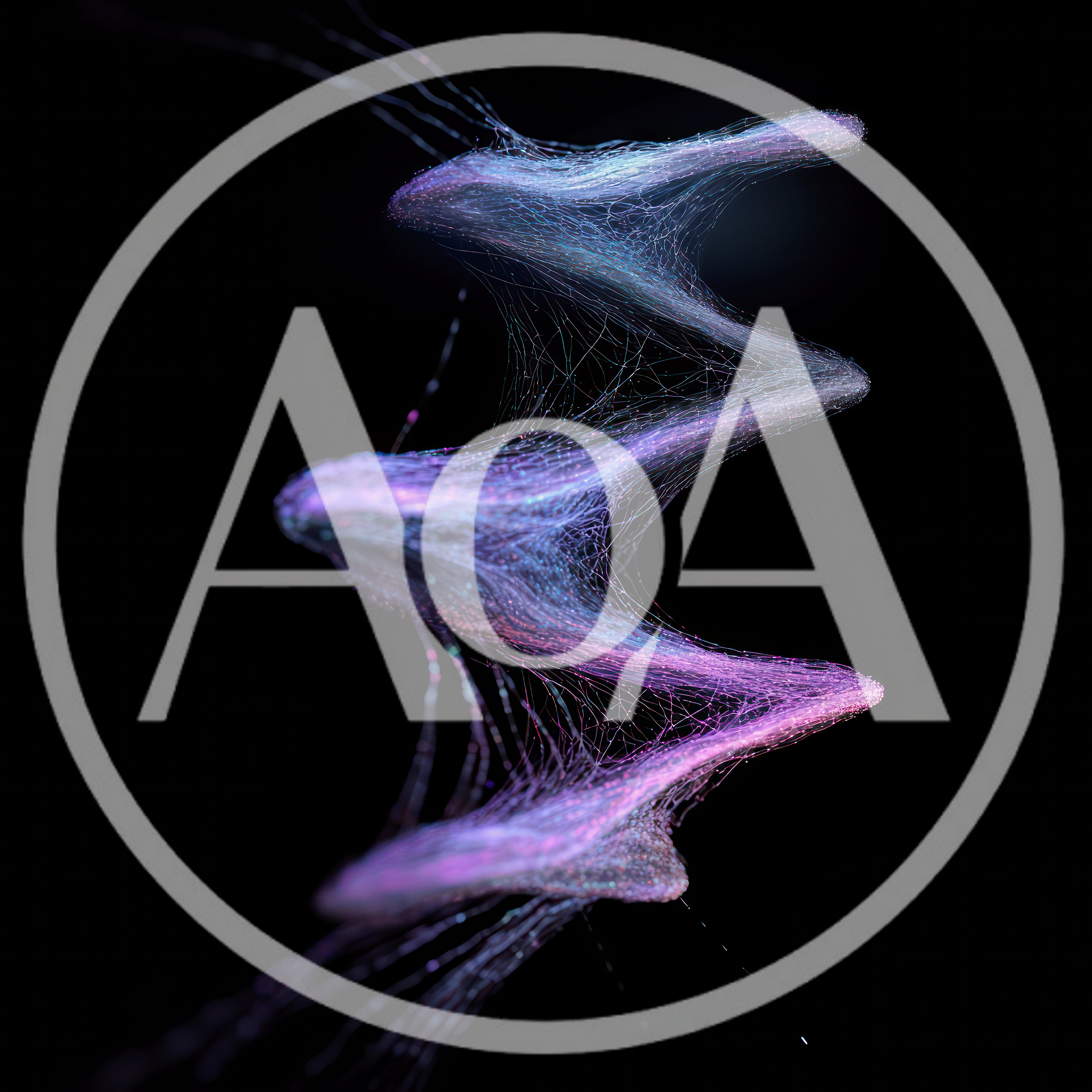Abstract Digital Neural Network Structure In Motion