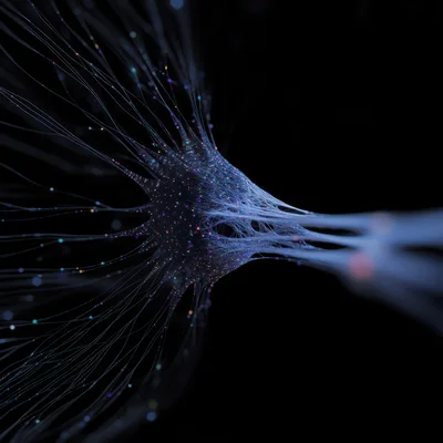 Abstract Neural Network Connection In Deep Space