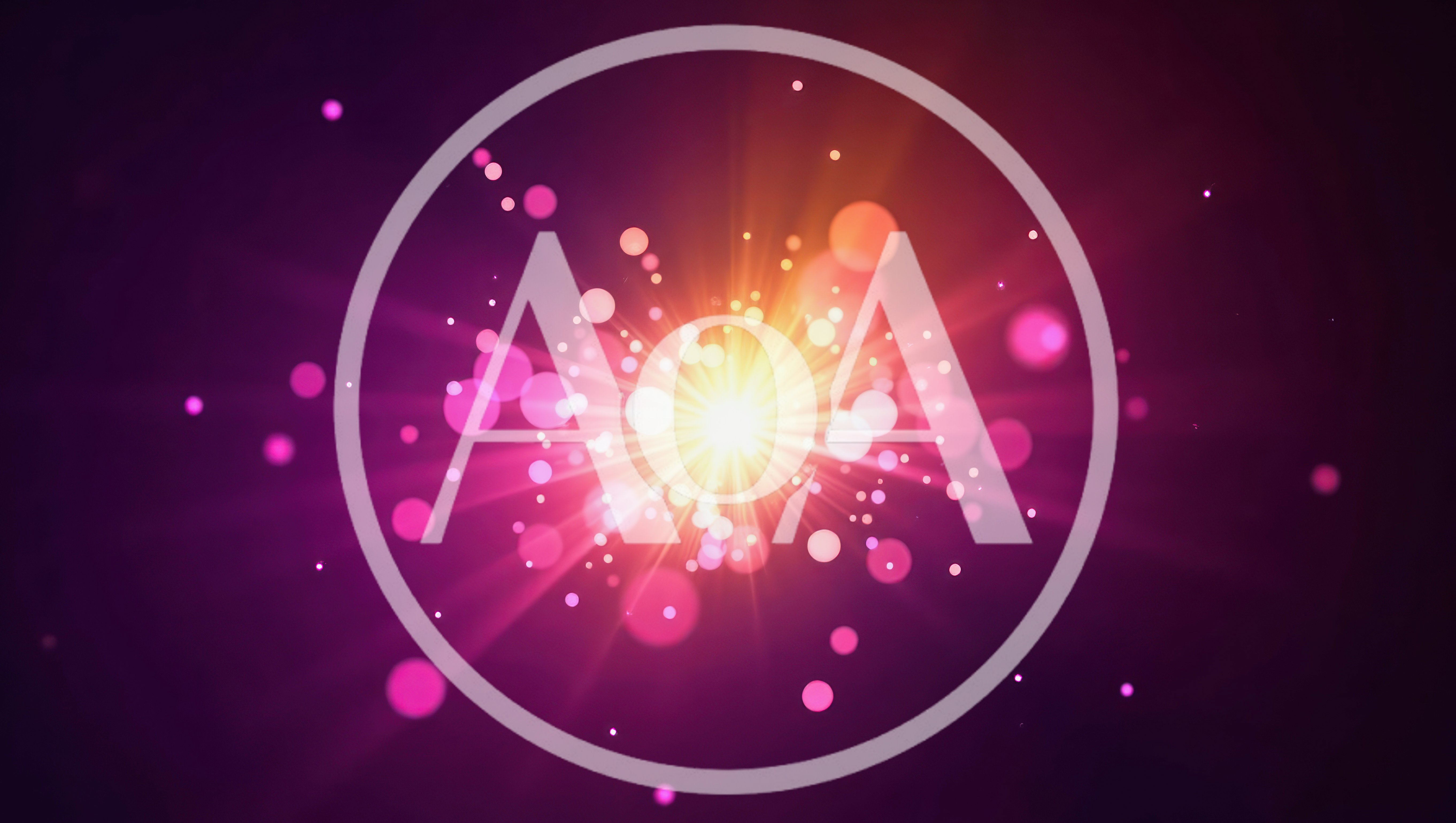 Abstract Glowing Light Burst With Floating Bokeh Particles
