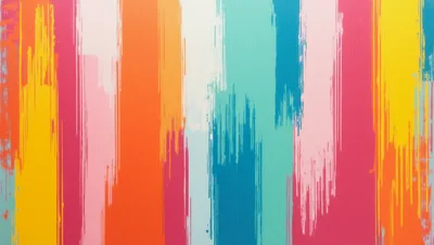 Abstract Vertical Brush Strokes Colorful Background