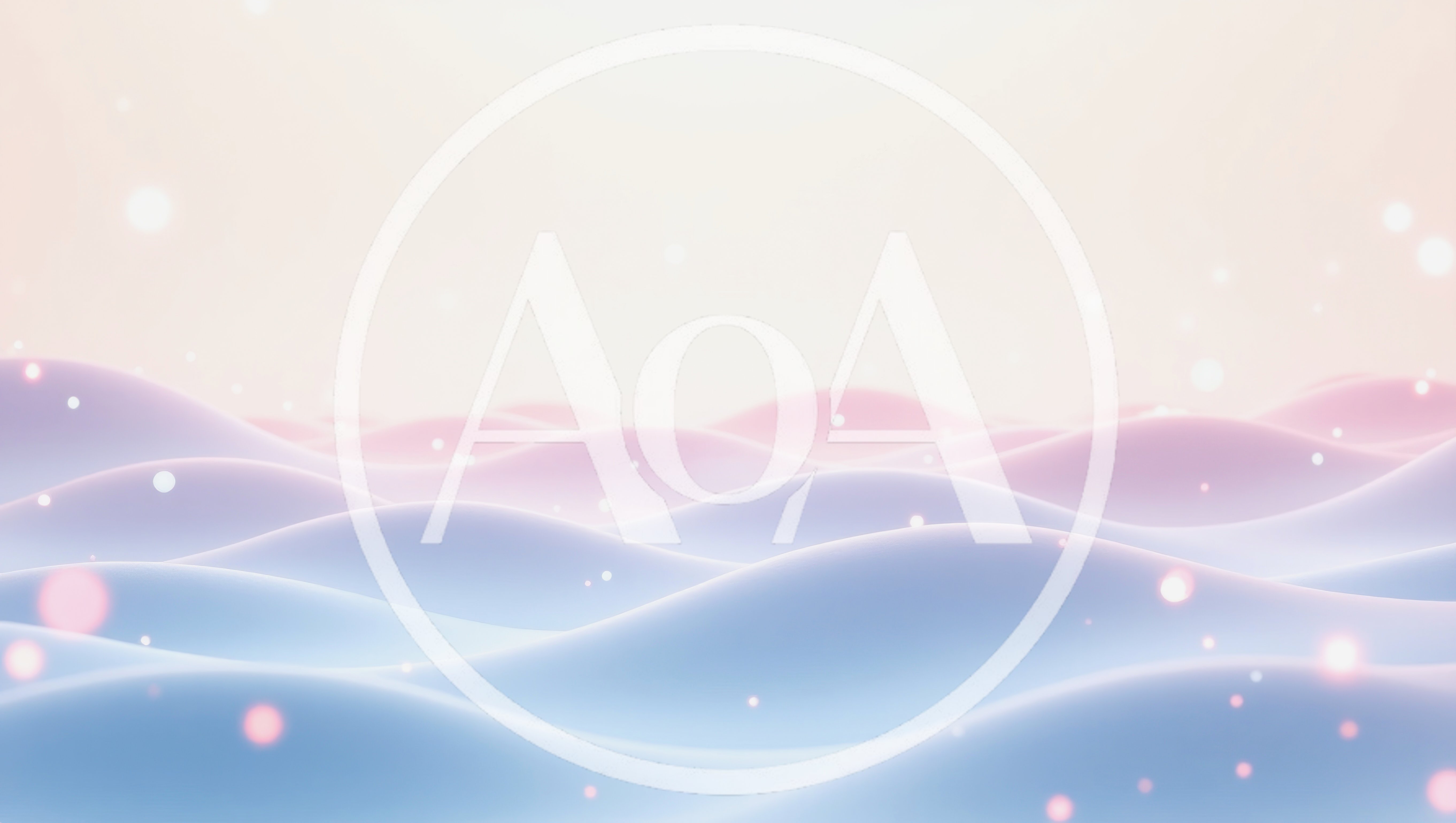 Abstract 3D Wavy Landscape With Floating Glowing Particles