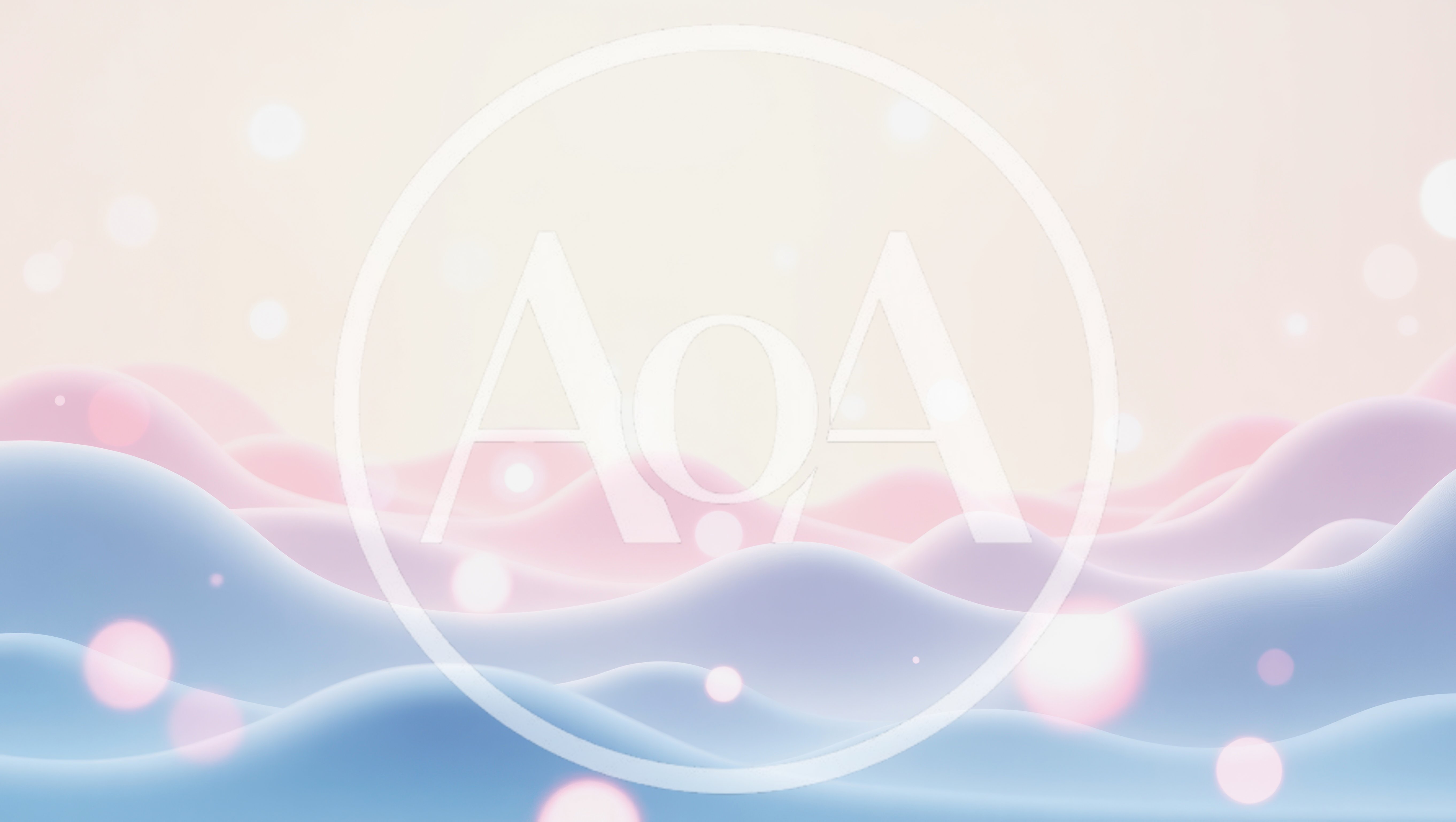 Abstract 3D Wavy Landscape With Soft Pastel Colors