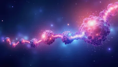 Abstract Visualization Of Cancer Cell Proliferation