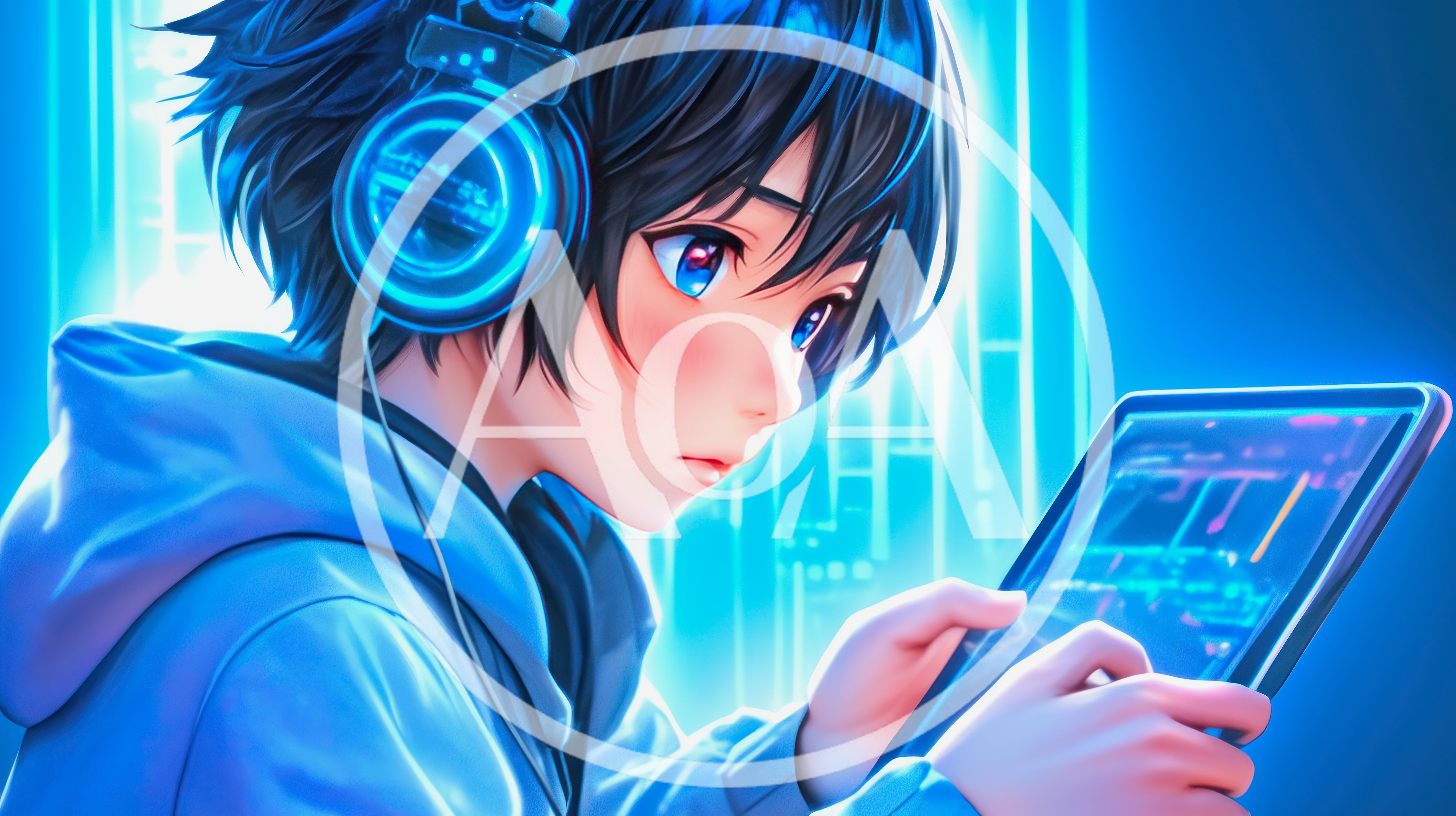 Anime Style Character Using A Digital Tablet