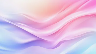 Abstract Soft Pastel Silk Fabric Waves Background