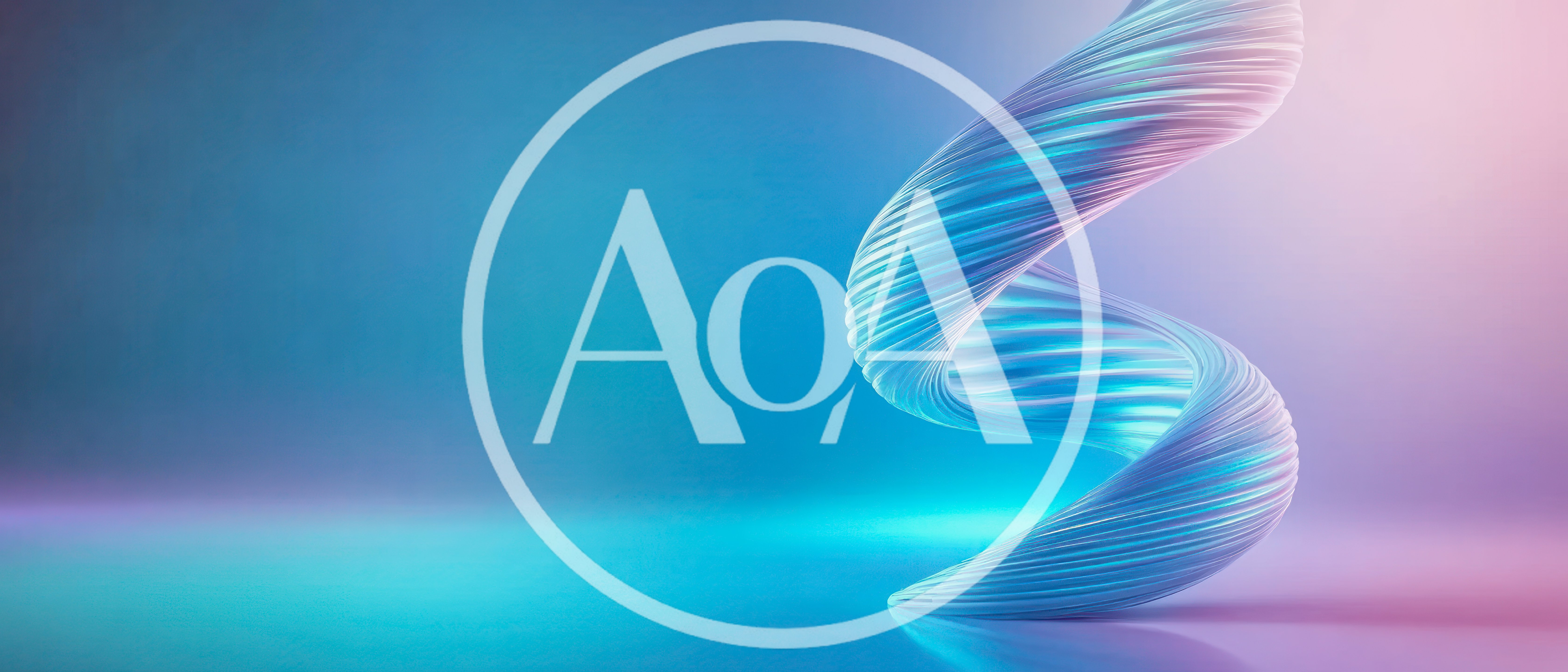 Abstract 3D Spiral Sculpture With Gradient Lighting