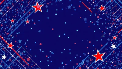 Patriotic Red And Blue Star Background Animation