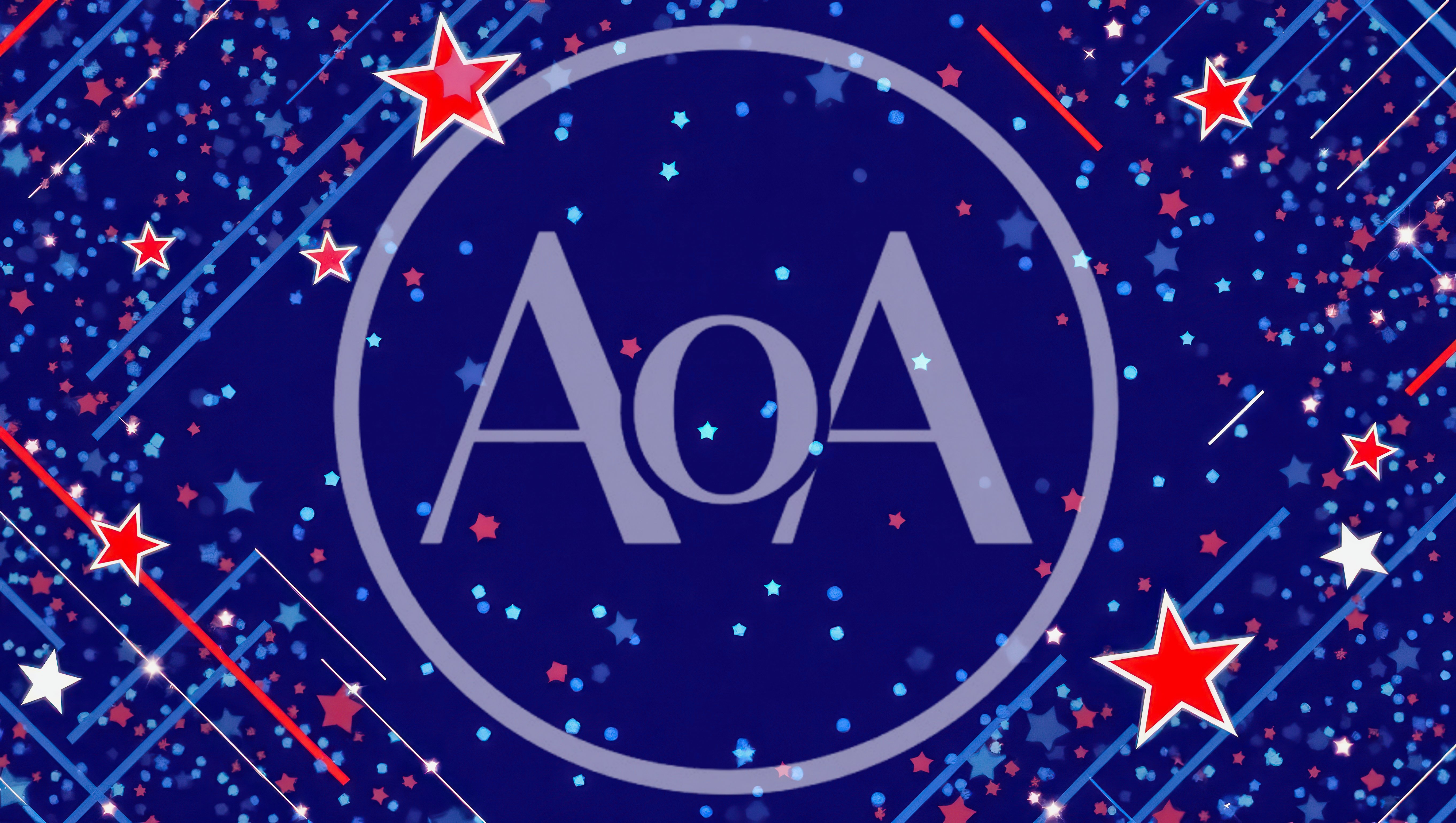Patriotic Red And Blue Star Background Animation