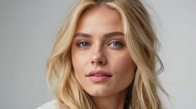 Portrait Of A Beautiful Young Blonde Woman