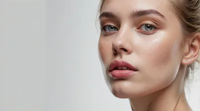 Close Up Portrait Of A Young Woman