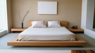 Minimalist Modern Bedroom With Platform Bed