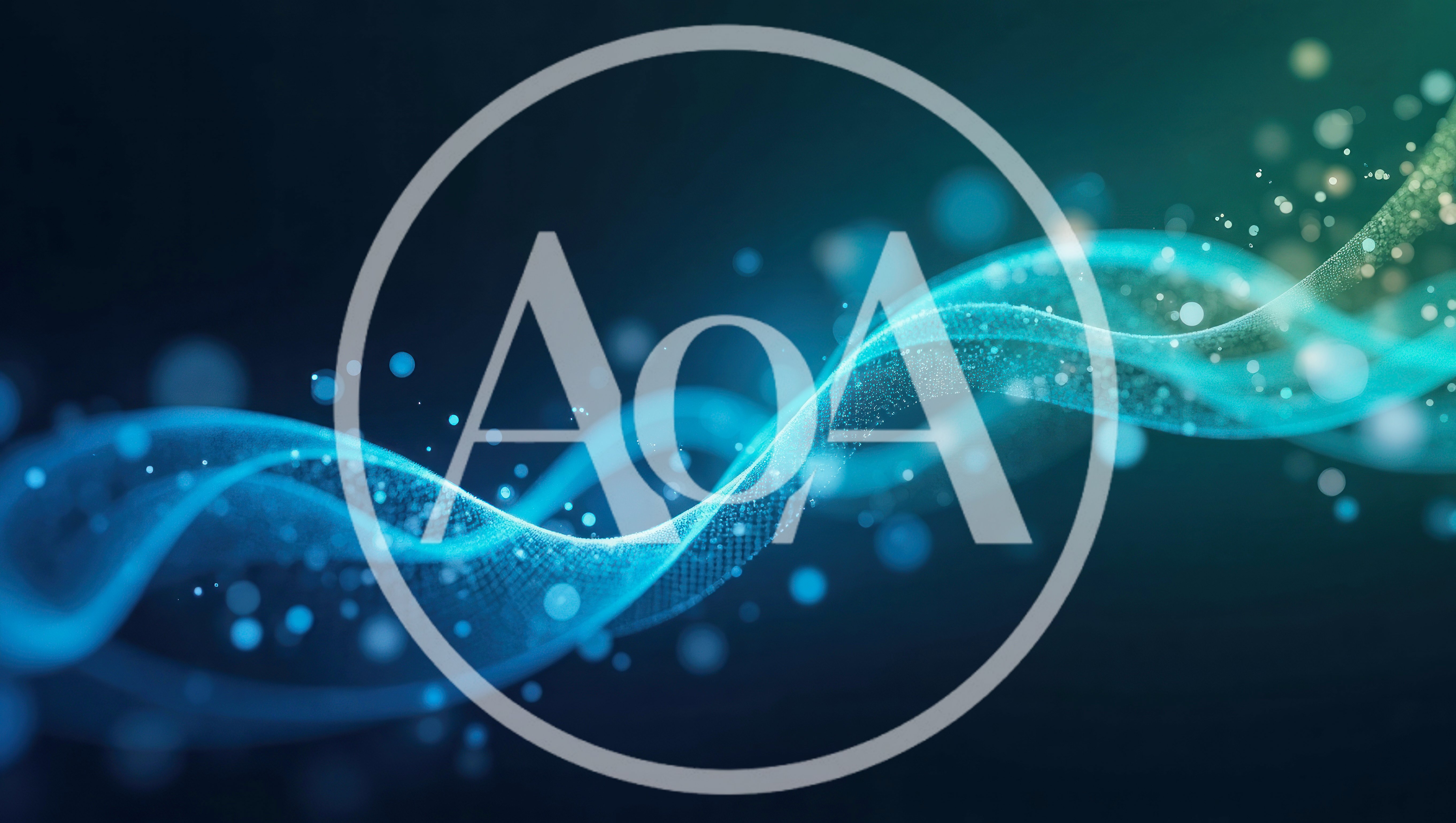 Abstract Blue Particle Wave Motion Background