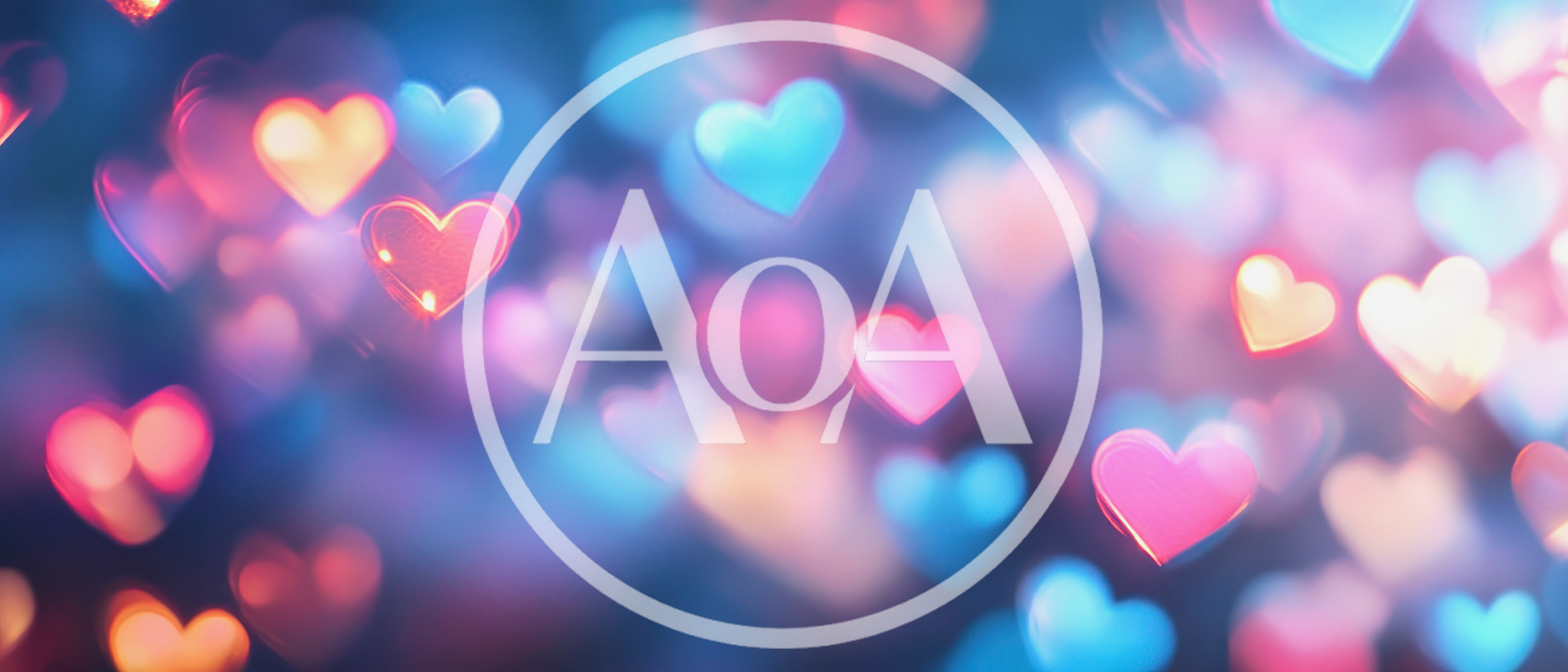 Abstract Background With Glowing Bokeh Heart Shapes