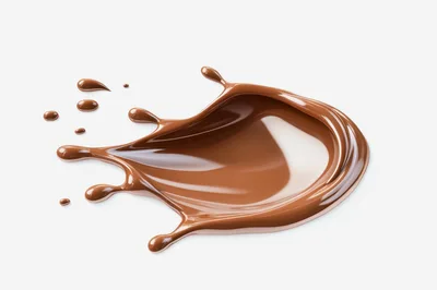Liquid Chocolate Splash Isolated On White Background