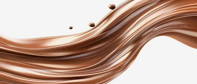 Liquid Chocolate Flowing Wave Abstract Background