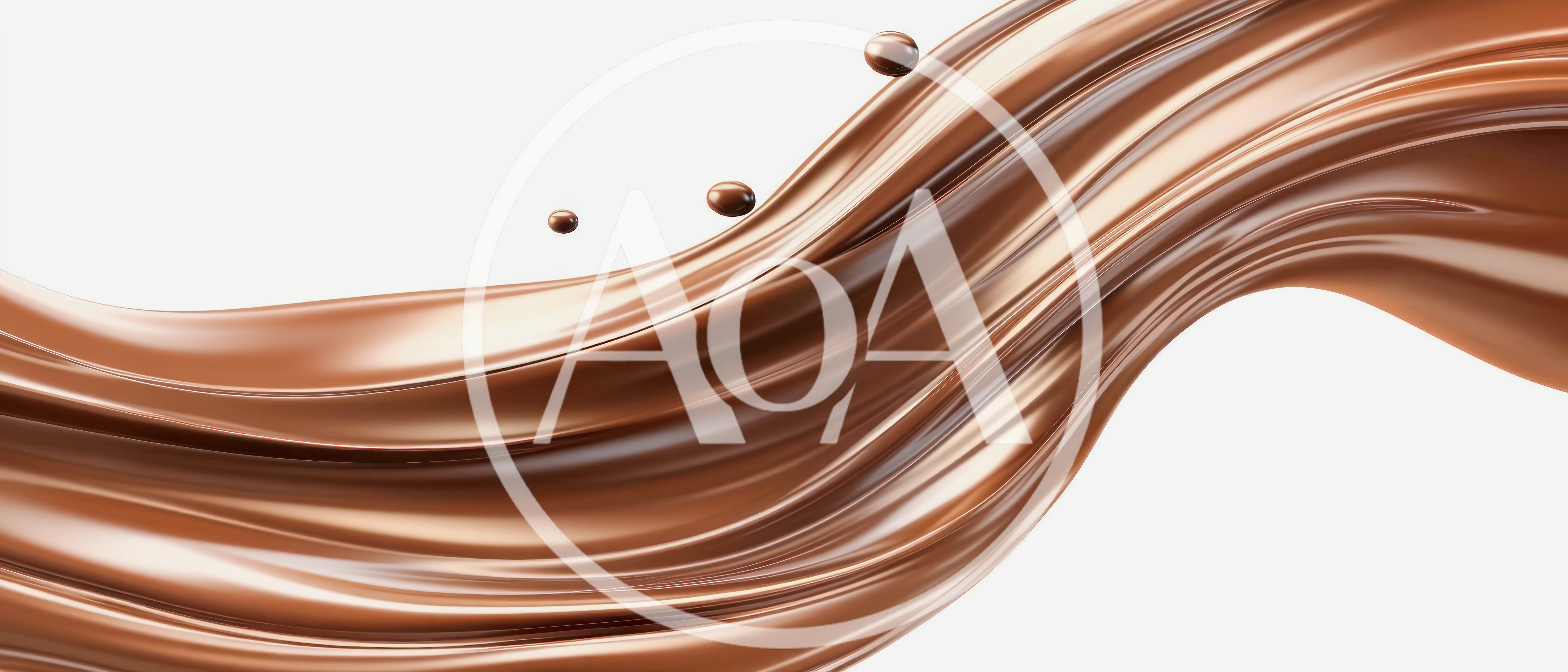 Liquid Chocolate Flowing Wave Abstract Background